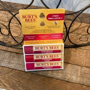 🆕 Burt’s Bees Moisturizing (3) Pack Lip Balm